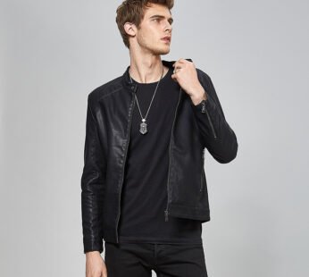 Men’s youth casual leather clothing